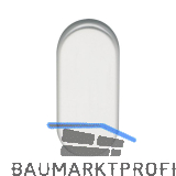 Blindrosette BL, 70 x 33 x 7 mm, Aluminium silber eloxiert