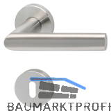 SOLIDO Dr�ckergarnitur VADUZ - auf Rosette BB, 38 - 45, Edelstahl matt