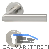 SOLIDO Dr�ckergarnitur VADUZ - auf Rosette PZ, 38 - 45, Edelstahl matt