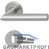 SOLIDO Dr�ckergarnitur GLASGOW - auf Rosette BB, 38 - 45, Edelstahl matt