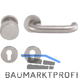 SOLIDO FH-Wechselgarnitur TALIN - auf Rosette PZ,35-45,VK 9 mm,FH,Edelstahl matt