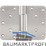 Aufschraubband B 3027 mit festem Stift, 120 x 160 mm, Edelstahl