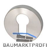 SOLIDO Zylinderrosette innen, rund � 52 x 8, ohne Kzs., Edelst. matt