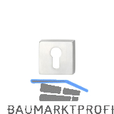 MARCHESI Zylinderrosette innen eckig 52 x 52 x 10, ohne Kzs., Edelst. matt