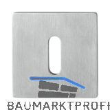 MARCHESI Schl�sselrosette BB flach eckig, Edelstahl matt