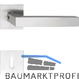 SOLIDO Dr�ckergarnitur MALM� - auf Flachrosette, eckig BB, Edelstahl matt