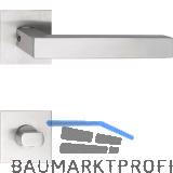 SOLIDO Dr�ckergarnitur MALM� - auf Flachrosette, eckig WC, Edelstahl matt