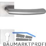 MARCHESI Dr�ckergarnitur HELSINKI - auf Flachrosette, eckig PZ, Edelstahl matt