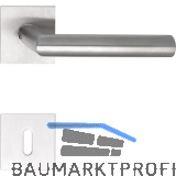 MARCHESI Dr�ckergarnitur NORWEGEN - auf Flachrosette, eckig BB, Edelstahl matt