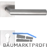 SOLIDO Dr�ckergarnitur NORWEGEN - auf Flachrosette, eckig PZ, Edelstahl matt