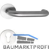 MARCHESI Dr�ckergarnitur TALIN - auf Flachrosette, rund PZ, Edelstahl matt