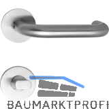 MARCHESI Dr�ckergarnitur TALIN - auf Flachrosette, rund WC, Edelstahl matt