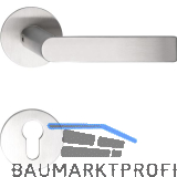 MARCHESI Dr�ckergarnitur DOVER - auf Flachrosette, rund PZ, Edelstahl matt