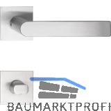 MARCHESI Dr�ckergarnitur DOVER - auf Flachrosette, eckig WC, Edelstahl matt