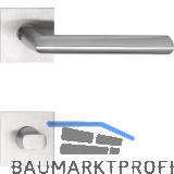 SOLIDO Dr�ckergarnitur GLASGOW - auf Flachrosette, eckig WC, Edelstahl matt