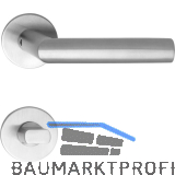 MARCHESI Dr�ckergarnitur VADUZ - auf Flachrosette, rund WC, Edelstahl matt