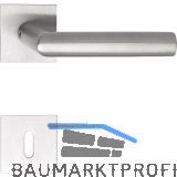 SOLIDO Dr�ckergarnitur VADUZ - auf Flachrosette, eckig BB, Edelstahl matt