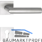 SOLIDO Dr�ckergarnitur VADUZ - auf Flachrosette, eckig PZ, Edelstahl matt