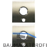 SOLIDO Solo Dr�ckerrosette - eckig, innen und au�en m. �ffnung f. Schl�ssel