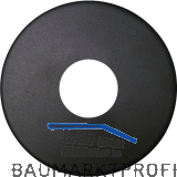 SOLIDO Dr�ckerrosette flach rund, Edelstahl schwarz matt