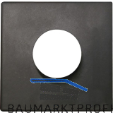 MARCHESI Dr�ckerrosette flach eckig, Edelstahl schwarz matt