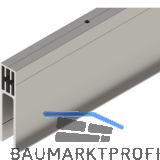 SOLIDO 100/HELM Seitenteilprofil Glas auf Ma� L=6000 mm Edelstahl-Effekt