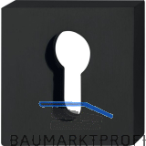 MARCHESI Zylinderrosette innen eckig, 52 x 52 x 10, ohne Kernziehschutz, schwarz