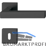 SOLIDO Dr�ckergarnitur MALM� - auf Rosette BB, 38 - 45, Edelstahl schwarz