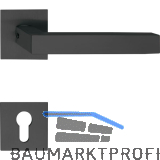 MARCHESI Dr�ckergarnitur MALM� - auf Flachrosette, eckig PZ, schwarz
