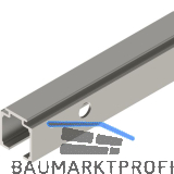 SOLIDO 100 Laufschiene seitlich gebohrt L=2000 mm Edelstahl-Effekt