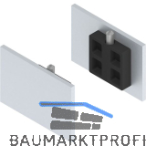 SOLIDO 100/HELM Abdeckkappen-Set Blende ME mit Abstandsprofil 15 silber