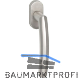 MARCHESI Fenstergriff Arc mit Rosette, VK 7 x 35 mm, Edelstahl matt