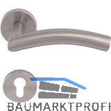 SOLIDO Dr�ckergarnitur OSLO DIN - auf Rosette PZ, 38 - 45, Edelstahl matt