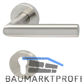 SOLIDO Dr�ckergarnitur VADUZ DIN - auf Rosette PZ, 38 - 45, Edelstahl matt