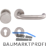 SOLIDO Wechselgarnitur TALIN DIN - auf Rosette PZ, 38 - 45, Edelstahl matt