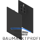 SOLIDO 100 Abdeckkappen Seitenteilprofil Glas schwarz matt