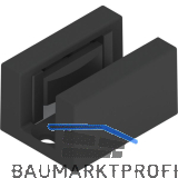 HELM Bodenf�hrung SmartGuide G spielfrei f�r Glas 8-12,76 mm schwarz matt