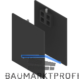 SOLIDO 100/HELM Abdeckkappen-Set Technikblende 2x Abstandsprofil 15 schwarz