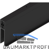 SOLIDO 100/HELM Seitenteilprofil Glas auf Ma� L=6000 mm schwarz matt