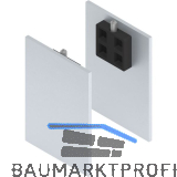 SOLIDO 100/HELM Abdeckkappen-Set Blende H/G beidseitig Deckenmontage silber