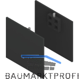 SOLIDO 100/HELM Abdeckkappen-Set Blende H/G Abstandsprofil 2x15/1x9 mm schwarz
