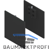 SOLIDO 100 Abdeckkappen-Set Anschlagkasten Wandmontage schwarz matt