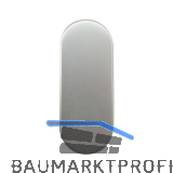 GRUNDMANN Blindrosette BL, oval, verdeckt geschr., 30x72x8mm, silber eloxiert