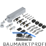 SOLIDO ECO Schiebet�rantriebset 2-flg. f�r Holzt�ren 80 kg