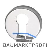 FH-Zylinderrosette PZ, GEOS m. Universaltr�ger "U", � 50, H:8, silber eloxiert