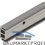 SOLIDO 100 Abstandsprofil 15 mm seitlich gebohrt L=2500 mm Edelstahl-Effekt