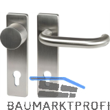 FH-Wechselgarnitur GEOS 1754/D52K mit Kurzschild PZ72, Edelstahl matt