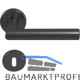 SOLIDO Dr�ckergarnitur NORWEGEN - auf Rosette BB, 38 - 45, Edelstahl schwarz