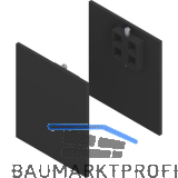 SOLIDO 100/HELM Abdeckkappen-Set Blende H/G Abstandsprofil 9 und 15 mm schwarz