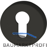 HEWI Zylinderrosette 306.23 tiefschwarz